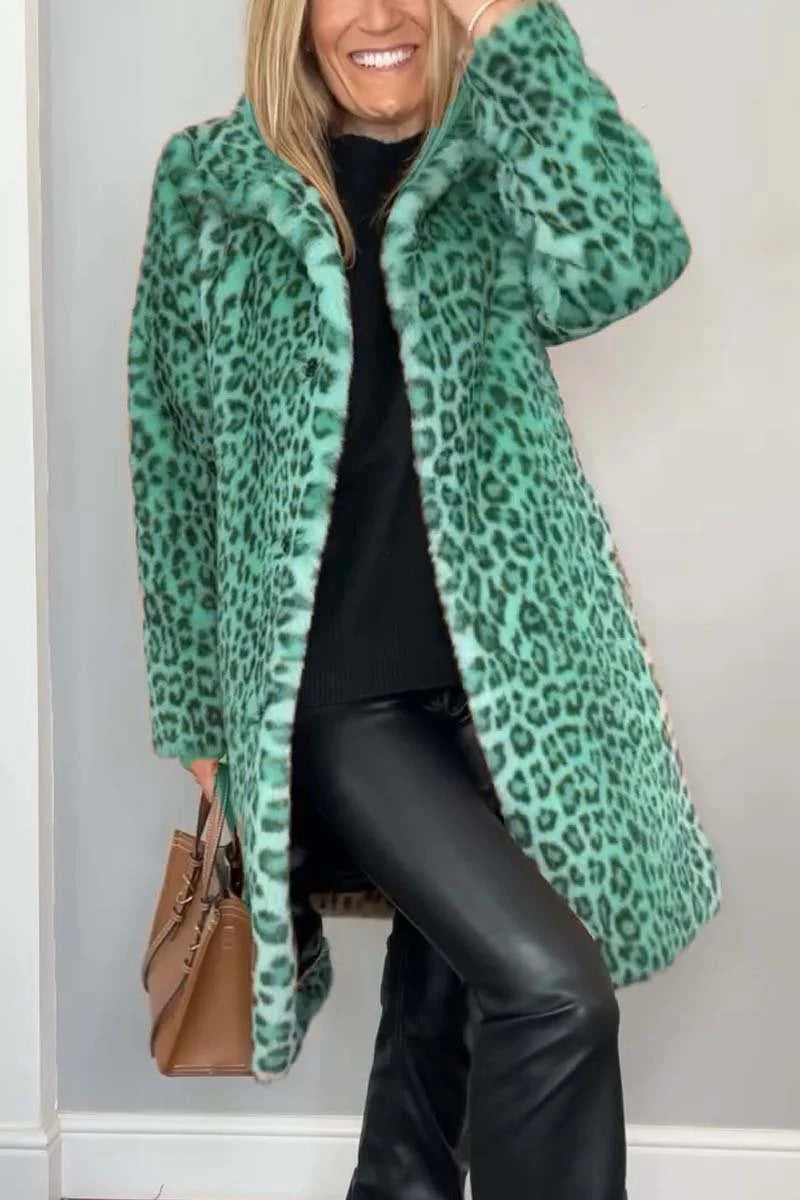 NIVANOO | Manteau Léopard