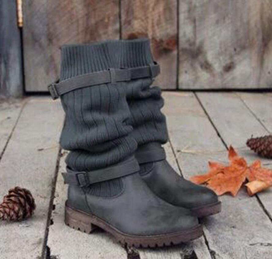 NIVANOO | Bottines Rétro d’Hiver Chaudes en Fourrure Douce
