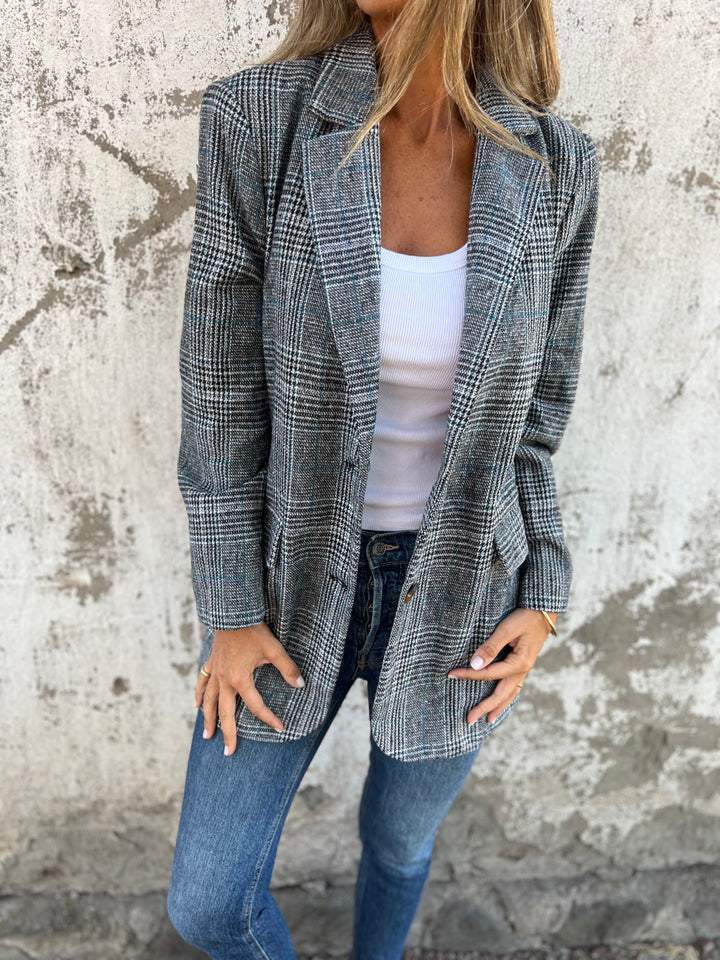NIVANOO | Veste à Motif Pied-de-Poule