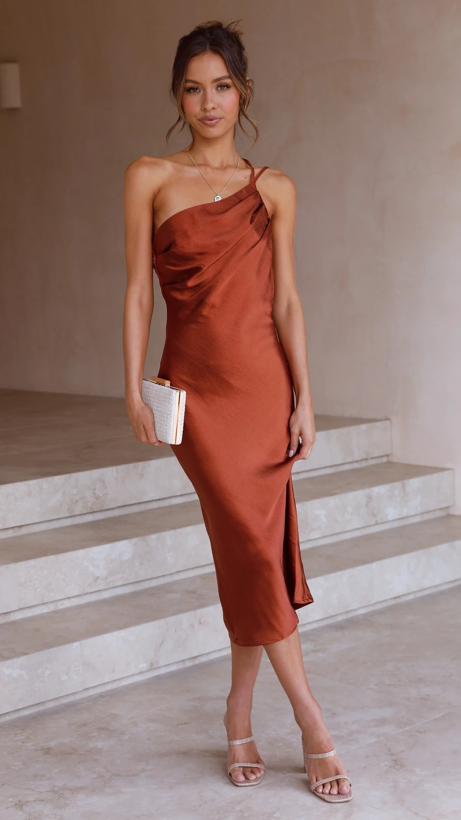 Robe Ajustée à Lacets au Dos