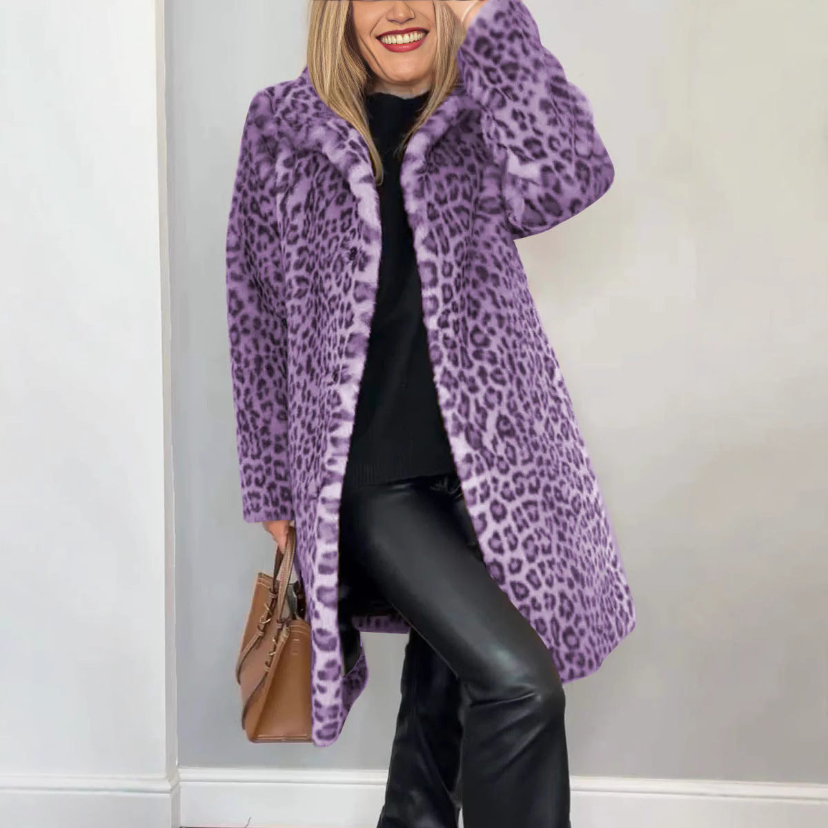 NIVANOO | Manteau Léopard