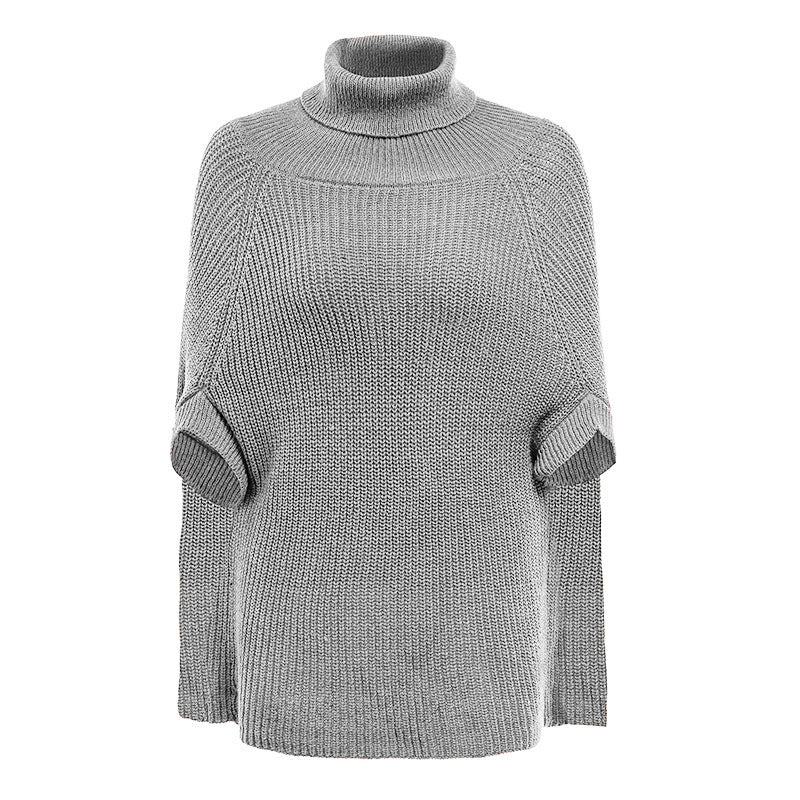 NIVANOO | Pull Cape Décontracté à Col Haut