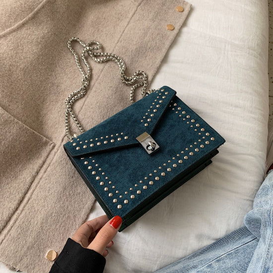 NIVANOO | Sac Bandoulière Clouté Moderne