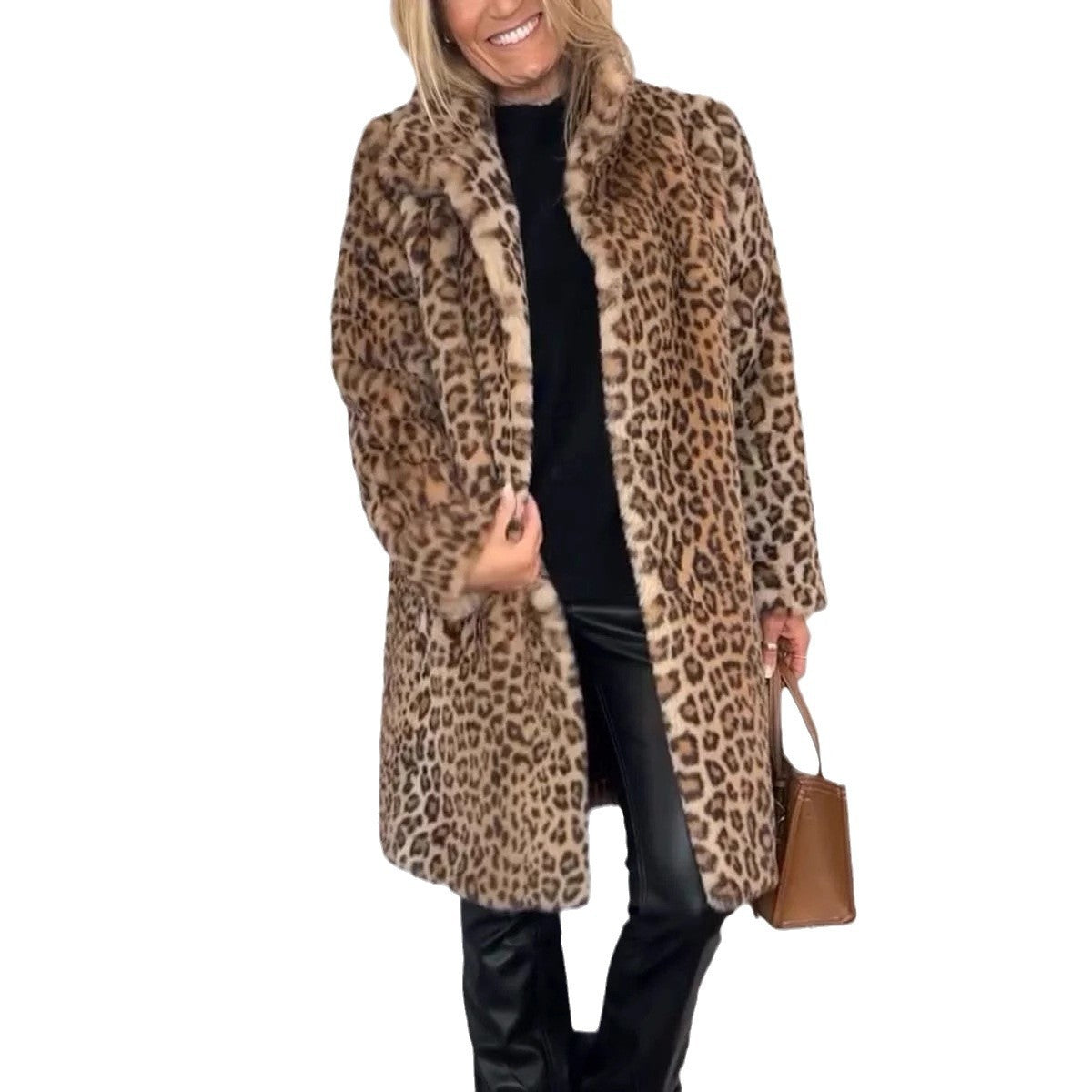 NIVANOO | Manteau Léopard