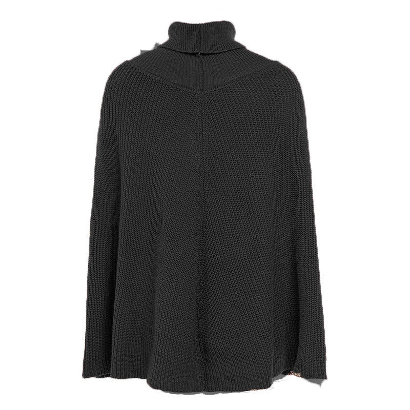 NIVANOO | Pull Cape Décontracté à Col Haut