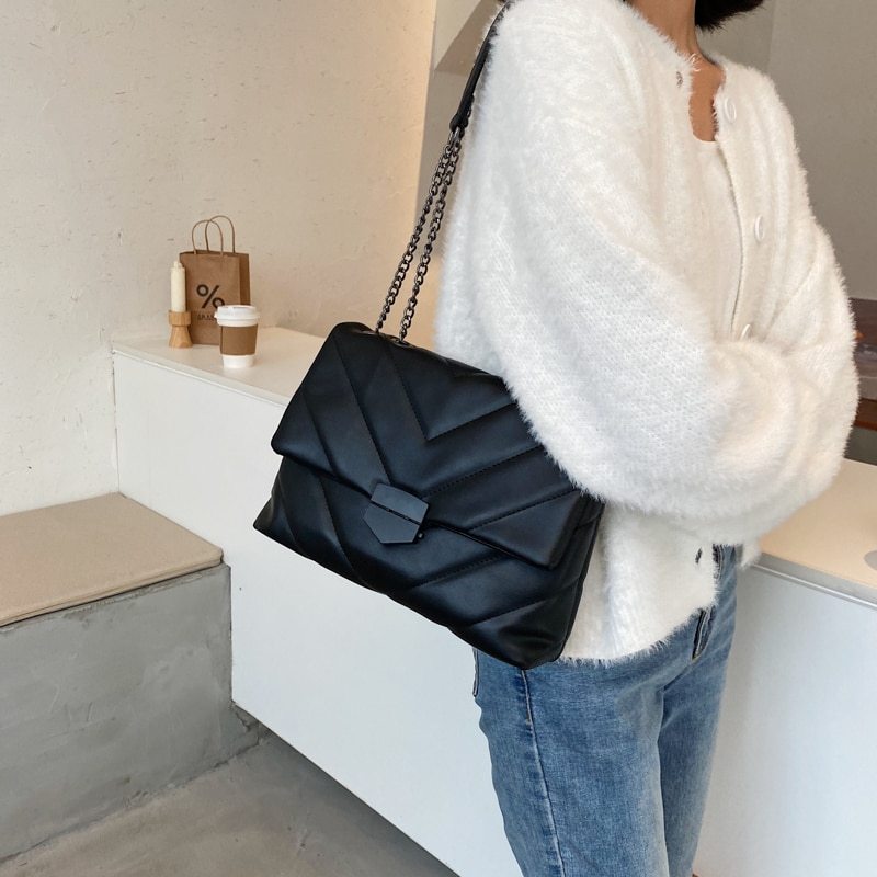 Sac Bandoulière Femme en Simili Cuir Brodé