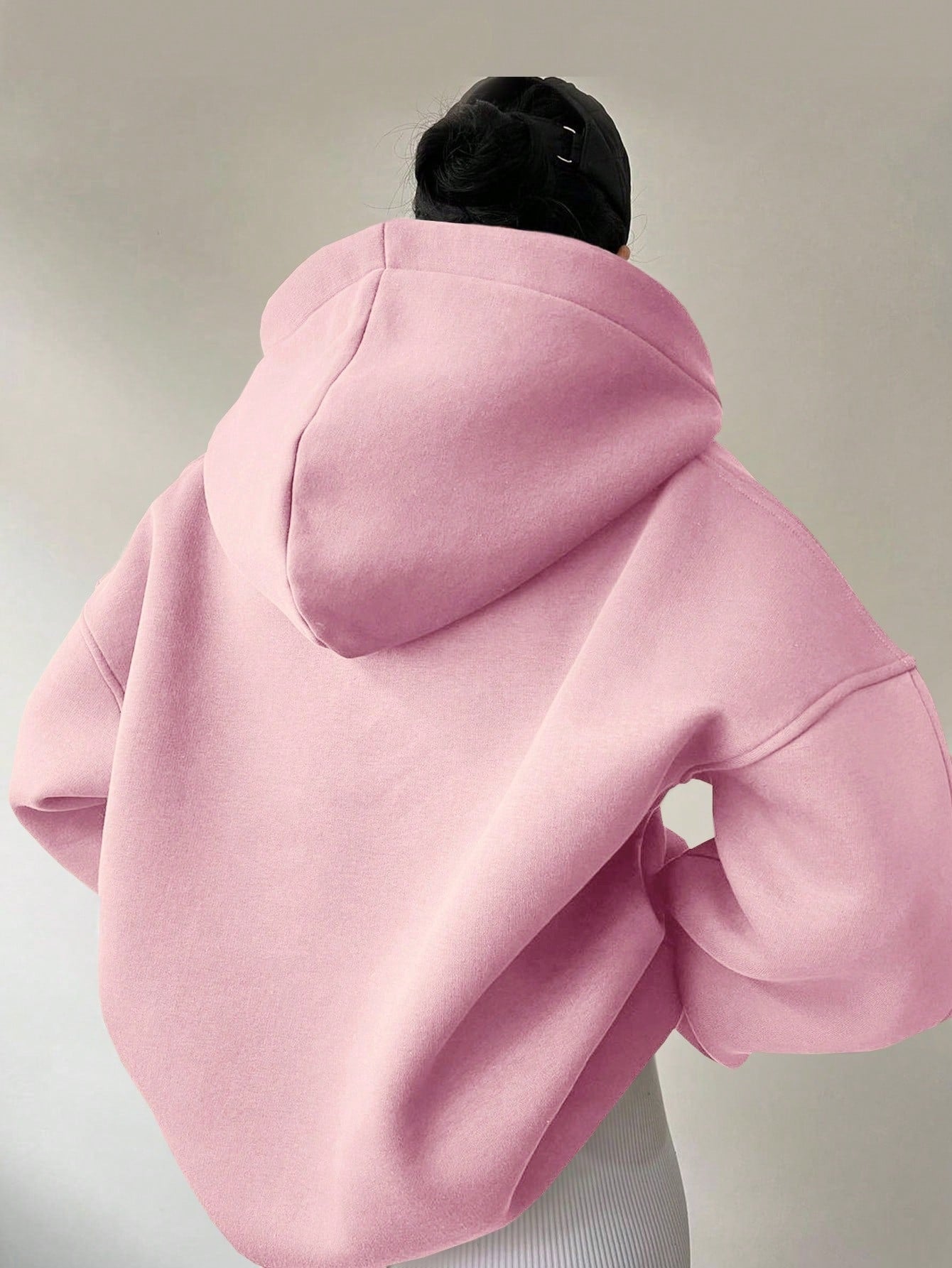 NIVANOO | Sweat à Capuche Oversize à Manches Longues