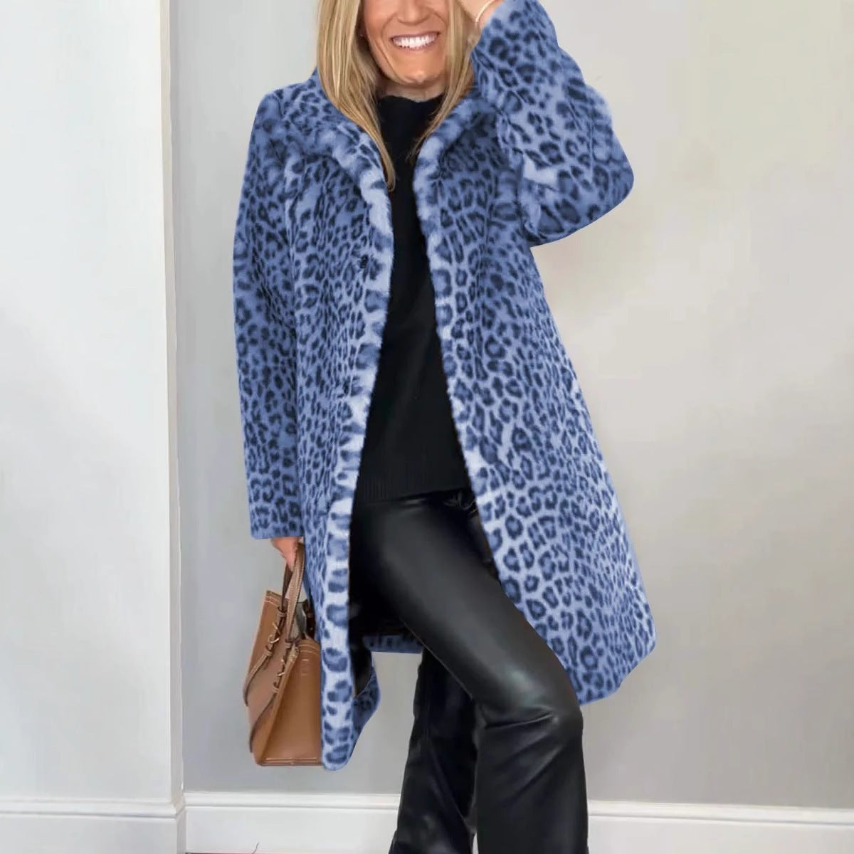 NIVANOO | Manteau Léopard