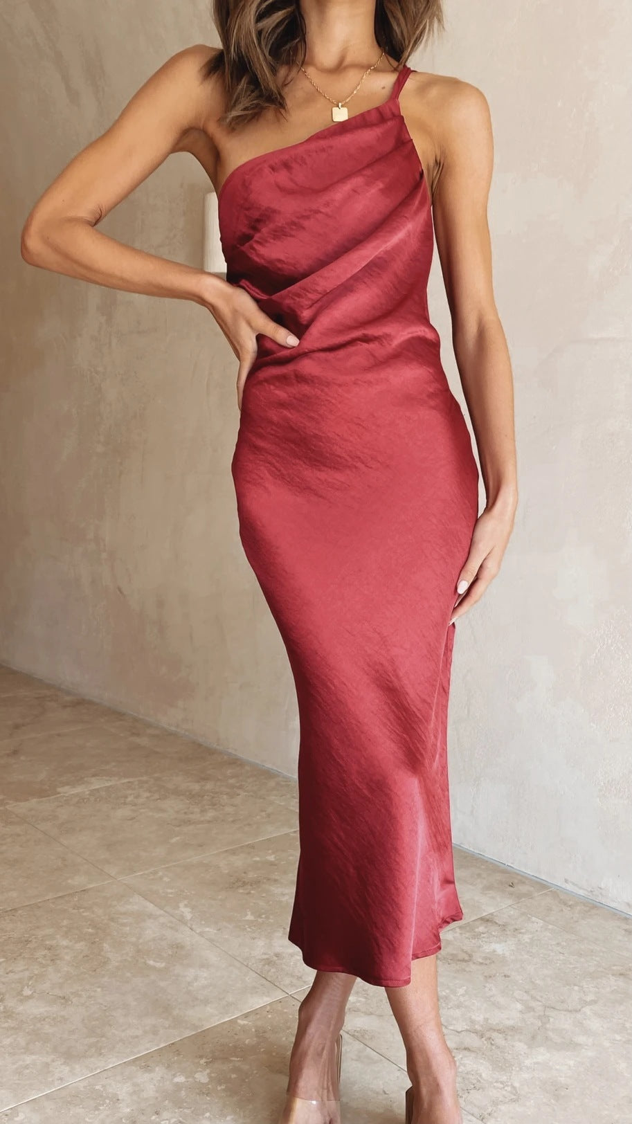 Robe Ajustée à Lacets au Dos