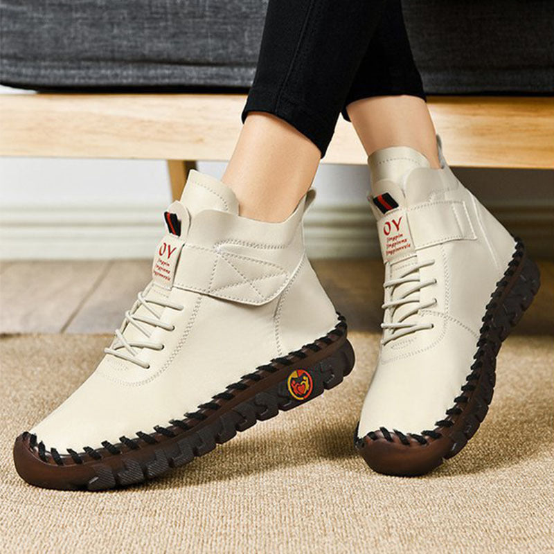 NIVANOO | Bottines d’Hiver Chaudes à Lacets en Fourrure Douce