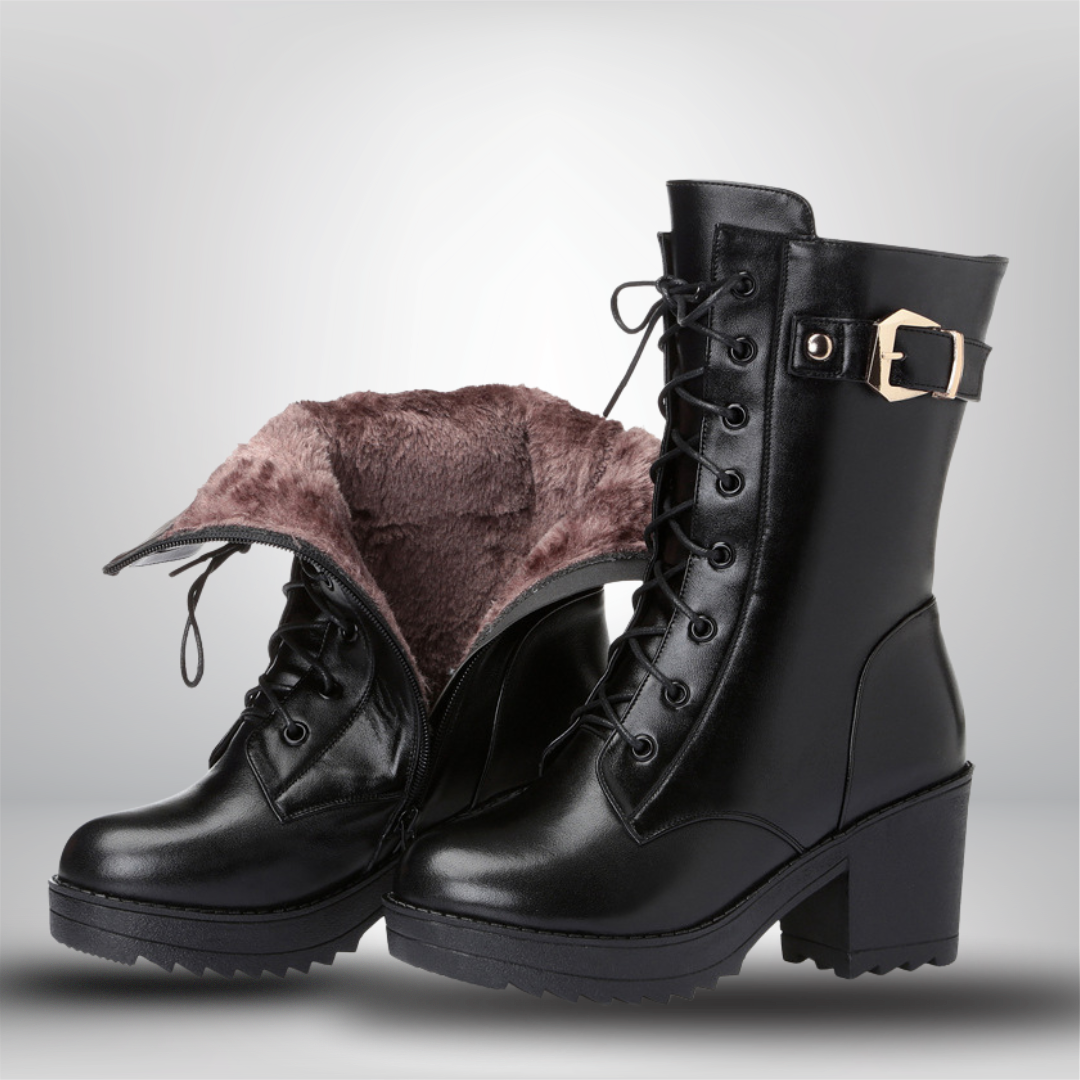 NIVANOO | Bottes Martin en Cuir Classiques