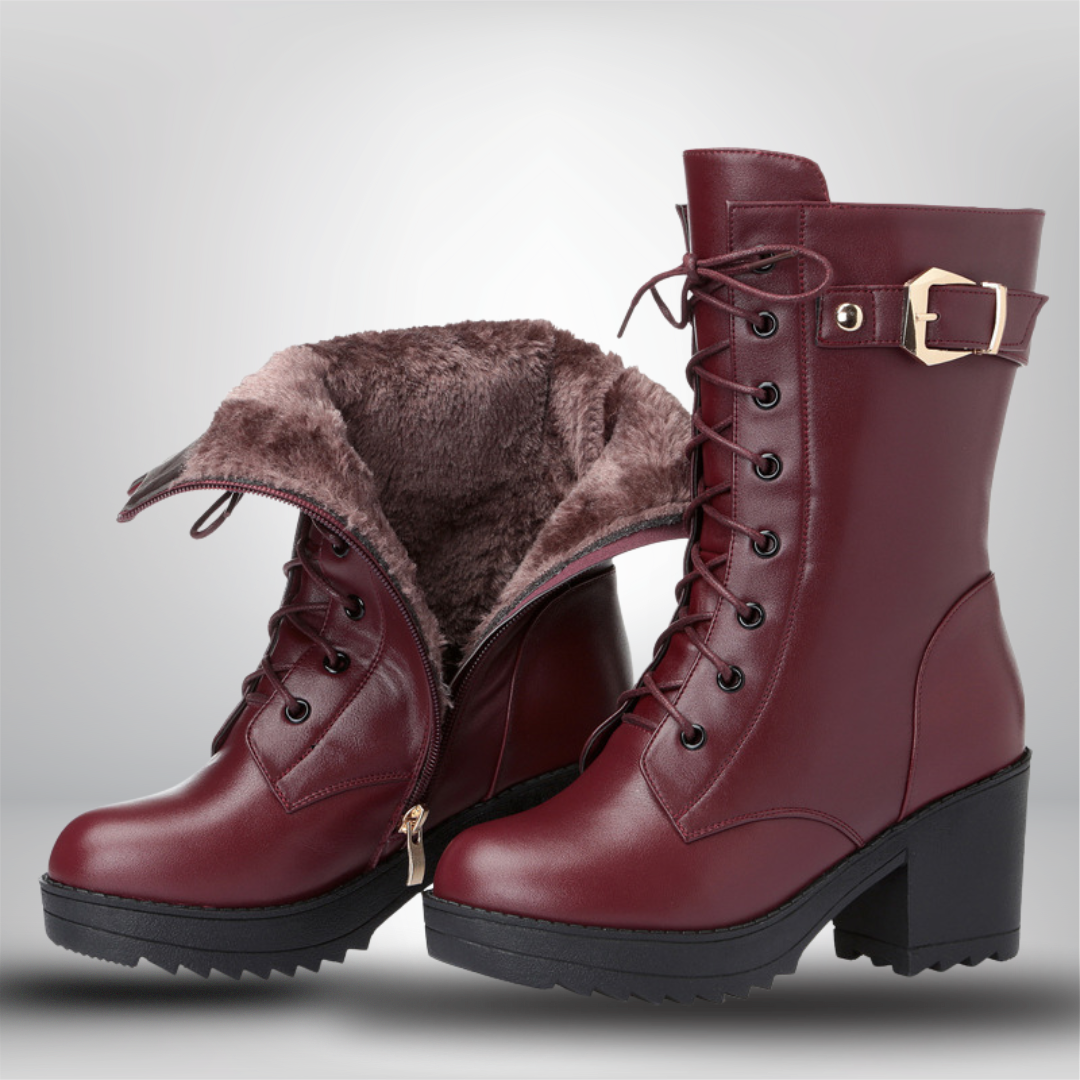 NIVANOO | Bottes Martin en Cuir Classiques