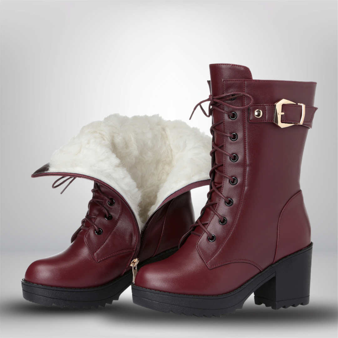 NIVANOO | Bottes Martin en Cuir Classiques