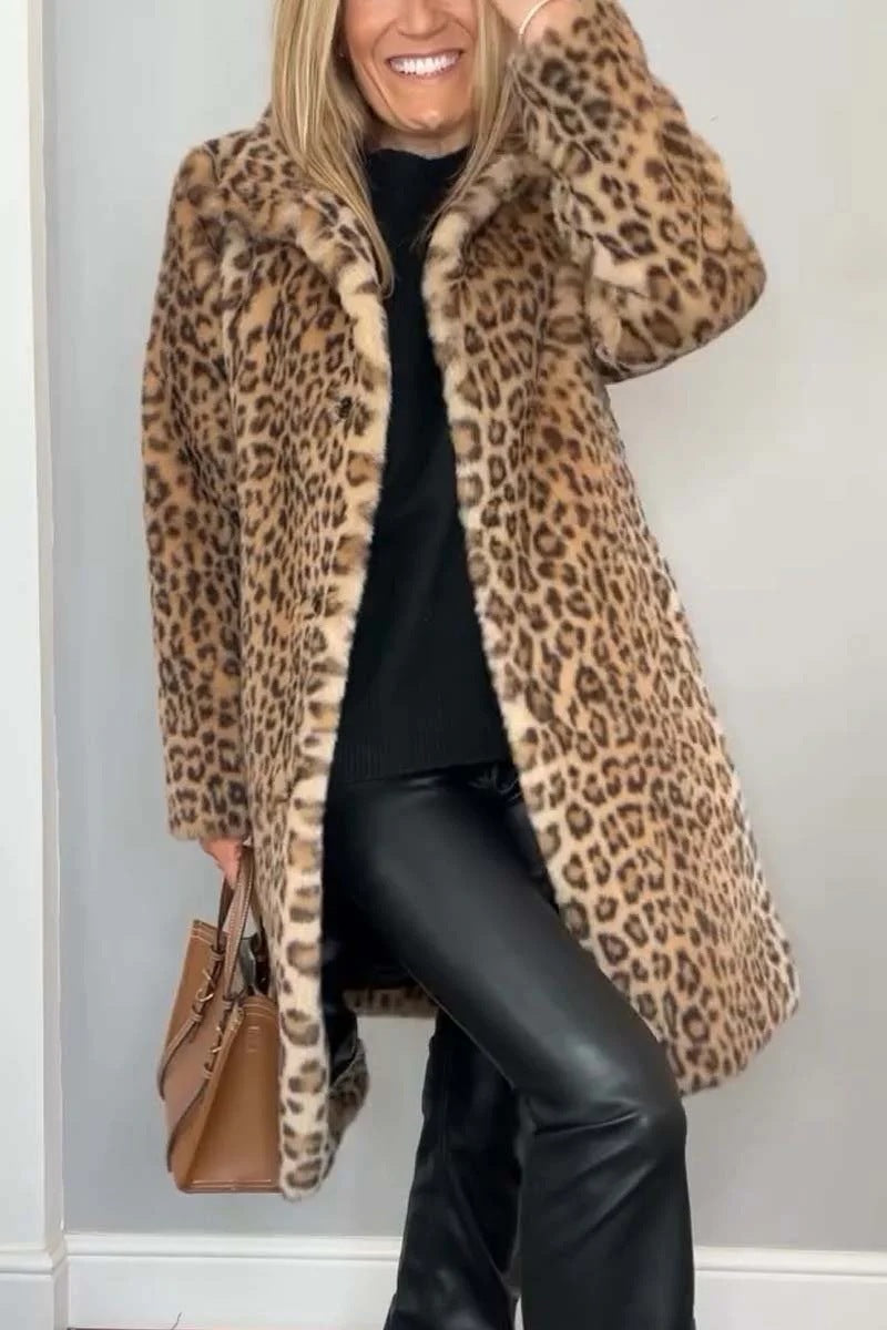 NIVANOO | Manteau Léopard