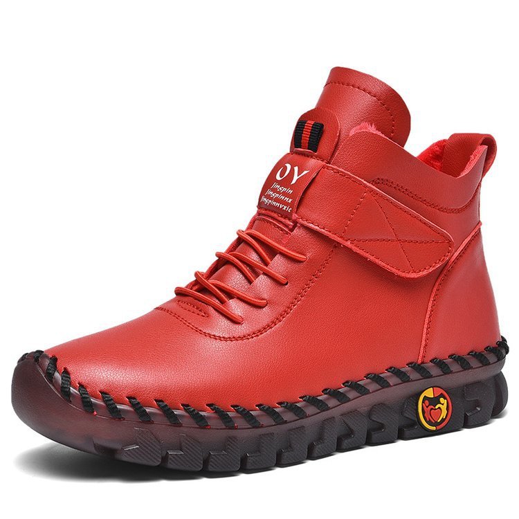 NIVANOO | Bottines d’Hiver Chaudes à Lacets en Fourrure Douce