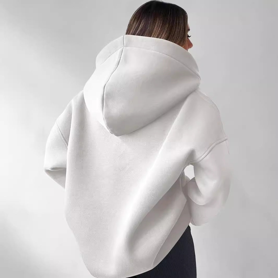 NIVANOO | Sweat à Capuche Oversize à Manches Longues