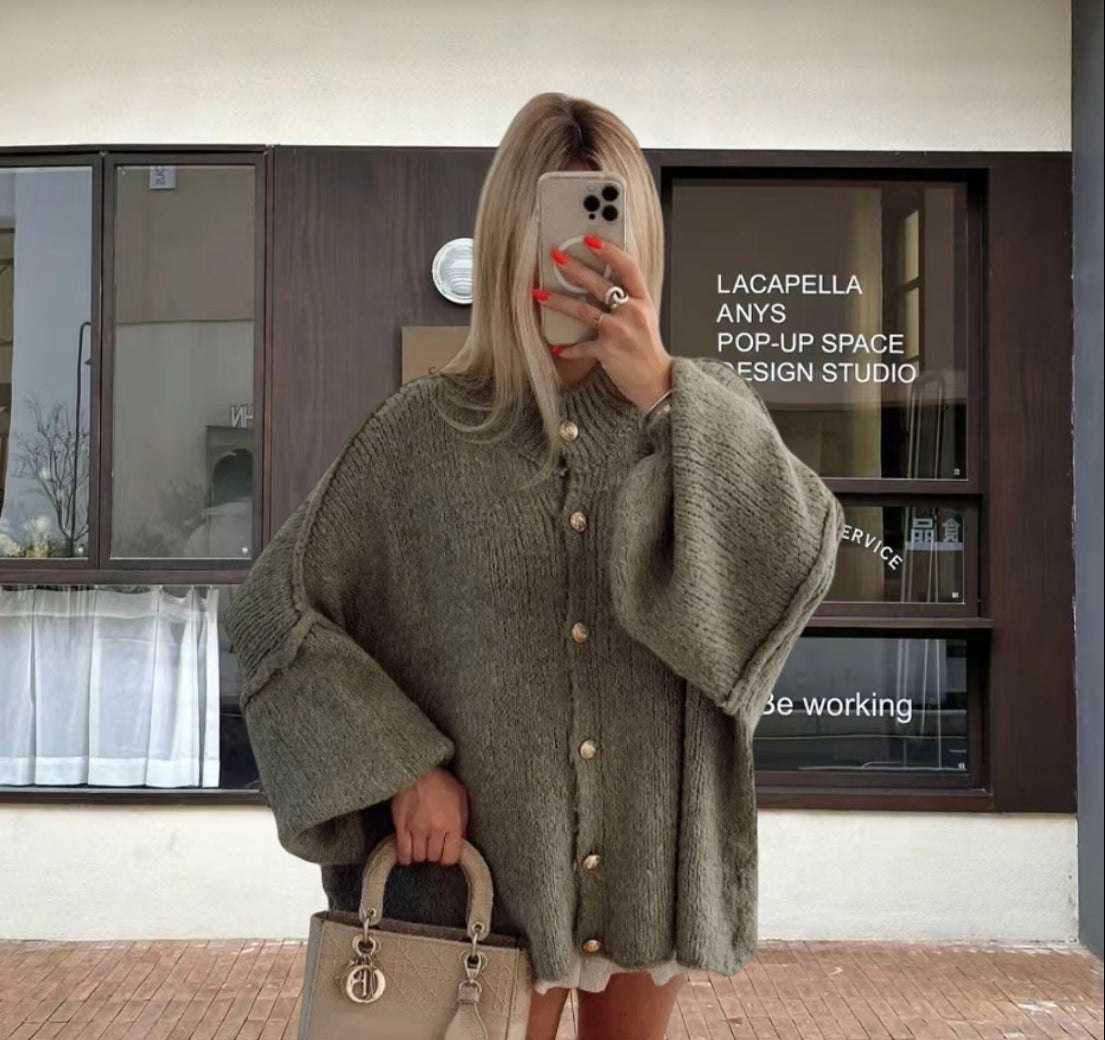 NIVANOO | Cardigan Décontracté Uni – Coupe