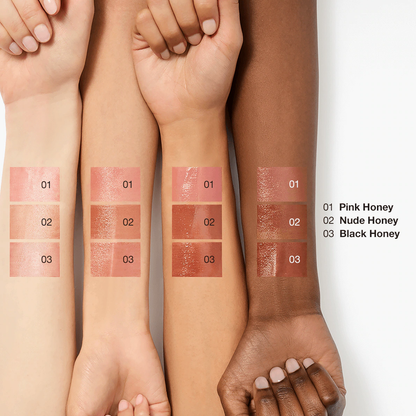 Almost Honey Lipstick in Black Honey, Pink Honey and Nude Honey ACE 1