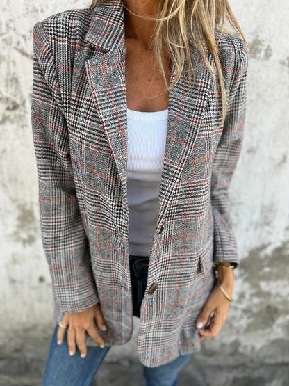 NIVANOO | Veste à Motif Pied-de-Poule