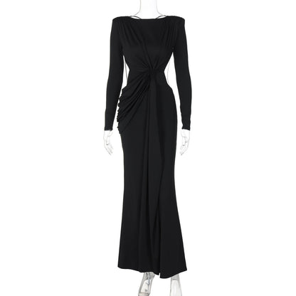 Robe Ajustée Sexy Dos Évidé
