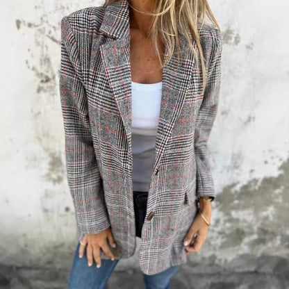 NIVANOO | Veste à Motif Pied-de-Poule