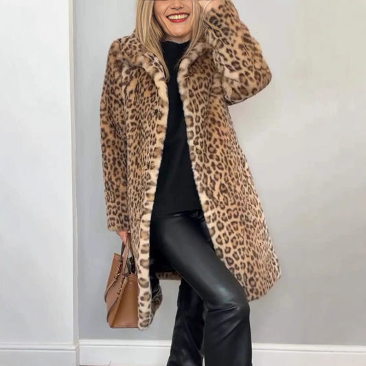 NIVANOO | Manteau Léopard