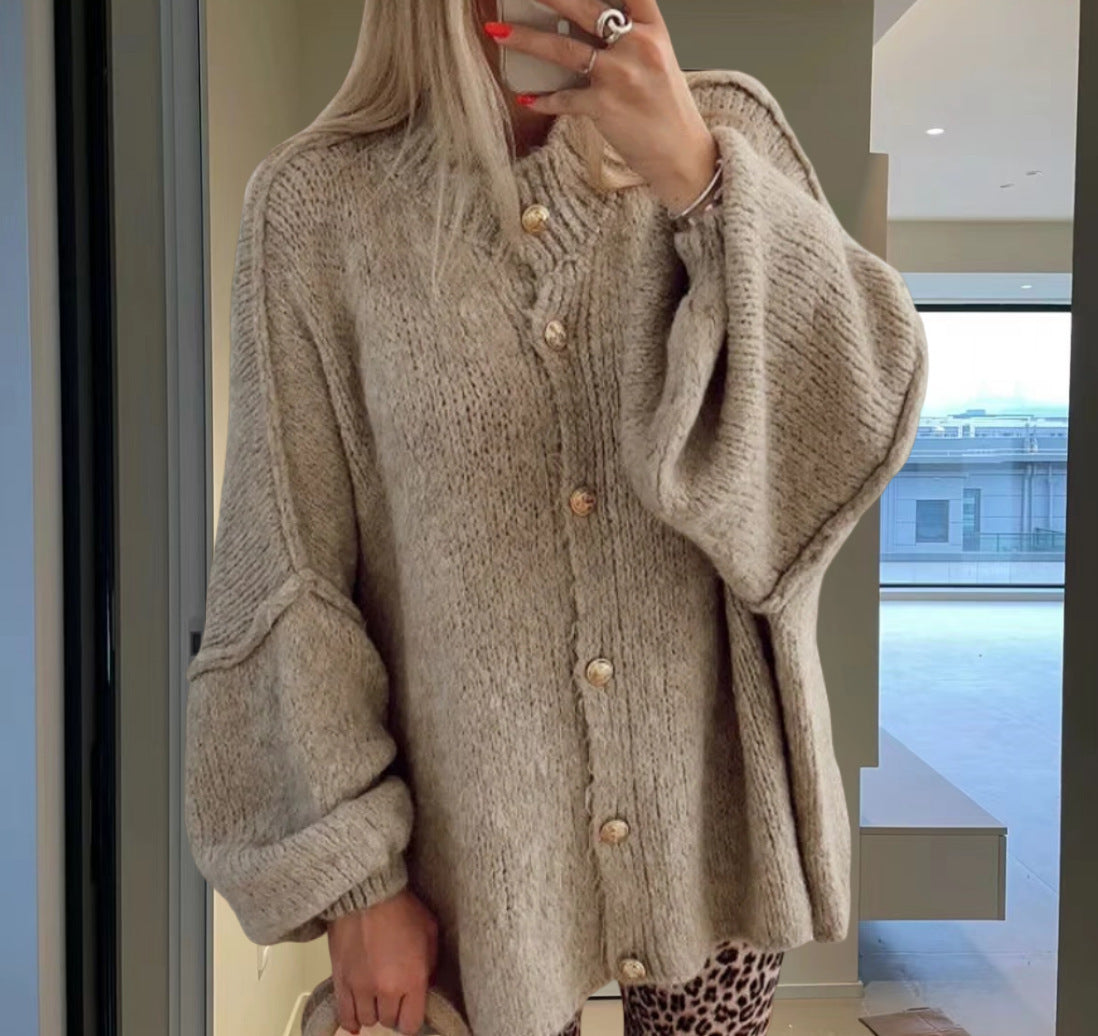 NIVANOO | Cardigan Décontracté Uni – Coupe