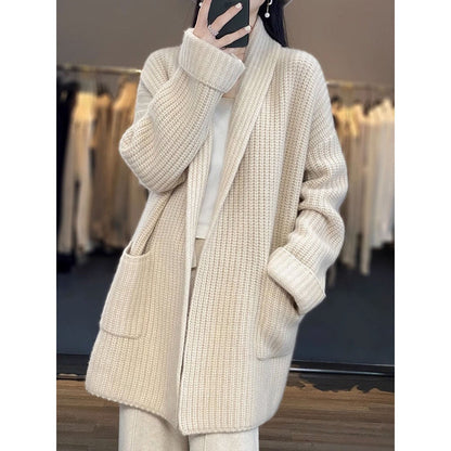 NIVANOO | Manteau Long Décontracté et Élégant