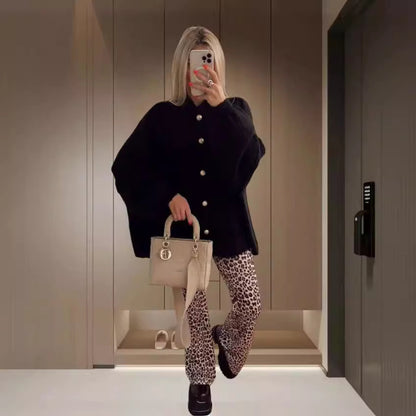 NIVANOO | Cardigan Décontracté Uni – Coupe