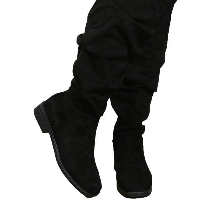 NIVANOO | Bottes Hautes à Talon Épais Élégantes