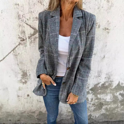 NIVANOO | Veste à Motif Pied-de-Poule