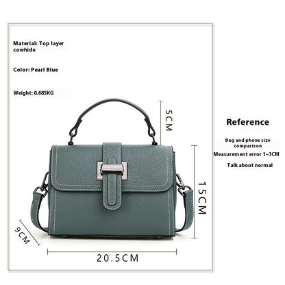 NIVANOO | Sac porté travers en cuir véritable