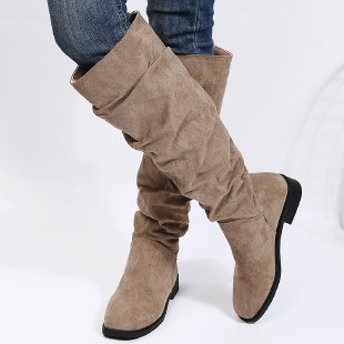 NIVANOO | Bottes Hautes à Talon Épais Élégantes