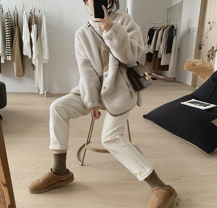 NIVANOO | Manteau Douillet en Laine d’Agneau