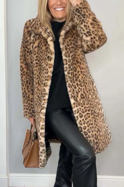 NIVANOO | Manteau Léopard