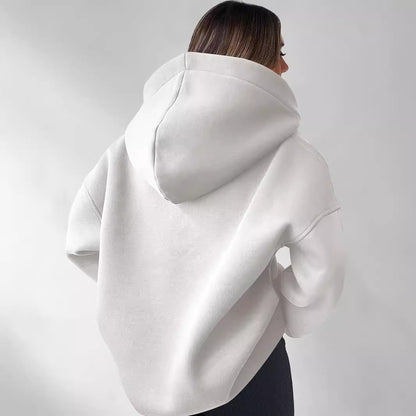 NIVANOO | Sweat à Capuche Oversize à Manches Longues