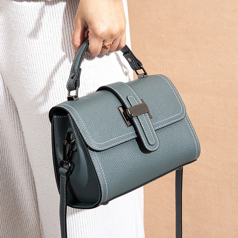 NIVANOO | Sac porté travers en cuir véritable