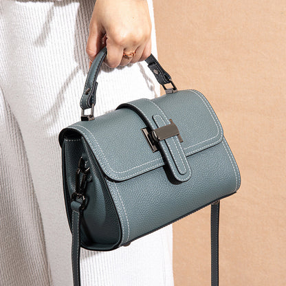 NIVANOO | Sac porté travers en cuir véritable