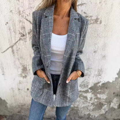 NIVANOO | Veste à Motif Pied-de-Poule