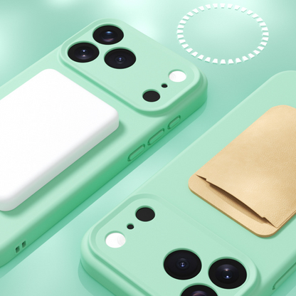 SkinEase Silicone Case – MagSafe Ready with Soft-Touch Comfort