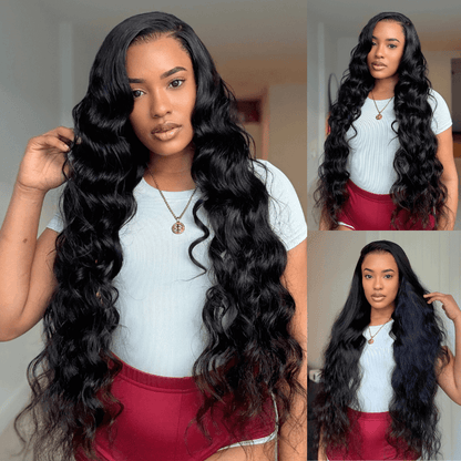 26Inch 180% Density Body Wave Lace Frontal Wig Upgrade Invisi Drawstring Glueless Wigs Flash Sale