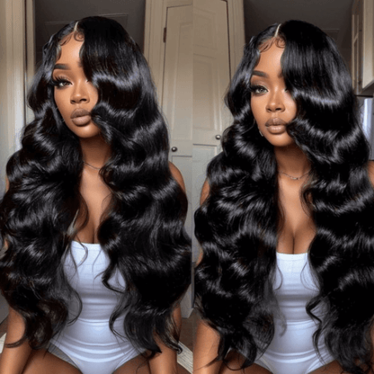 26Inch 180% Density Body Wave Lace Frontal Wig Upgrade Invisi Drawstring Glueless Wigs Flash Sale