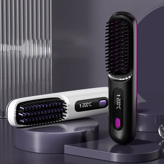 🔥Summer Hot Sale 40% Off🔥Wireless Ceramic Heating Hair Straightening Comb