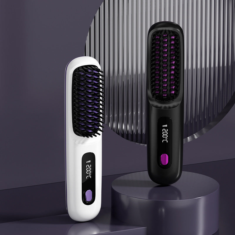 🔥Summer Hot Sale 40% Off🔥Wireless Ceramic Heating Hair Straightening Comb