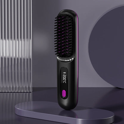 🔥Summer Hot Sale 40% Off🔥Wireless Ceramic Heating Hair Straightening Comb