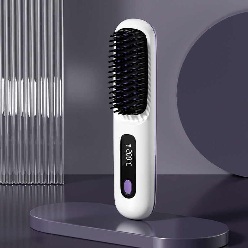 🔥Summer Hot Sale 40% Off🔥Wireless Ceramic Heating Hair Straightening Comb