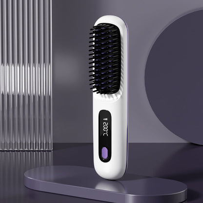 🔥Summer Hot Sale 40% Off🔥Wireless Ceramic Heating Hair Straightening Comb